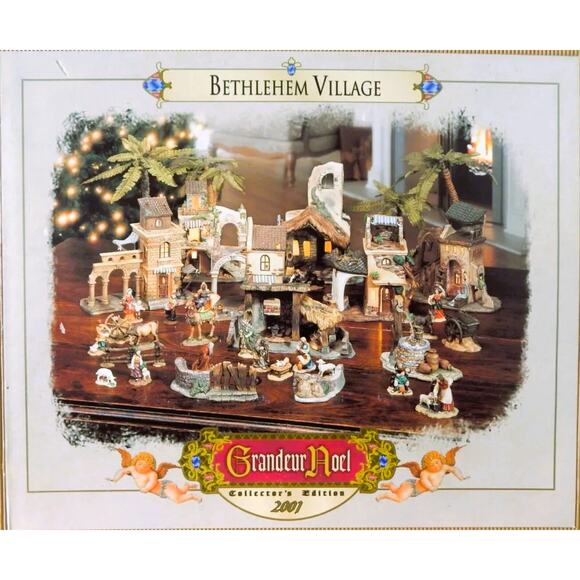 Grandeur Noel 2001 Bethlehem Village Blessed Mary O'Well Porcelain Resin - Picture 2 of 10